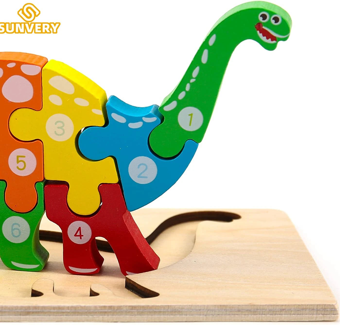 Montessori Wooden Toddler Puzzles for Kids Montessori Toys for Toddlers 2 3 4 5 Years Old Top 3D Puzzle Educational Dinosaur Toy