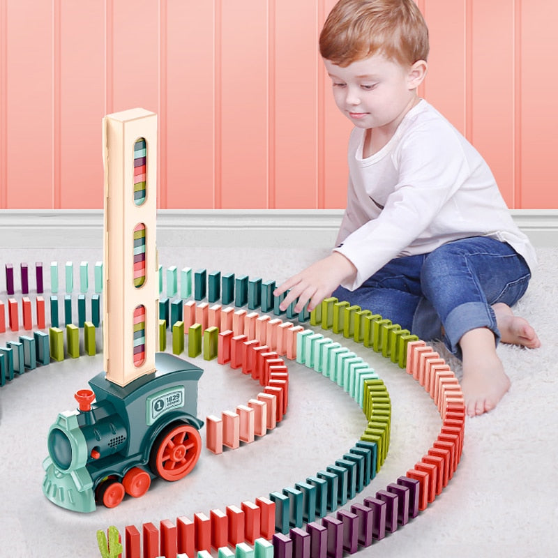 Automatic Domino Train Set - A Fun and Educational Toy