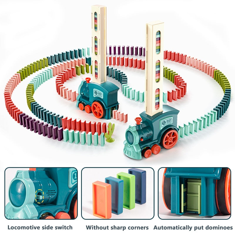 Automatic Domino Train Set - A Fun and Educational Toy